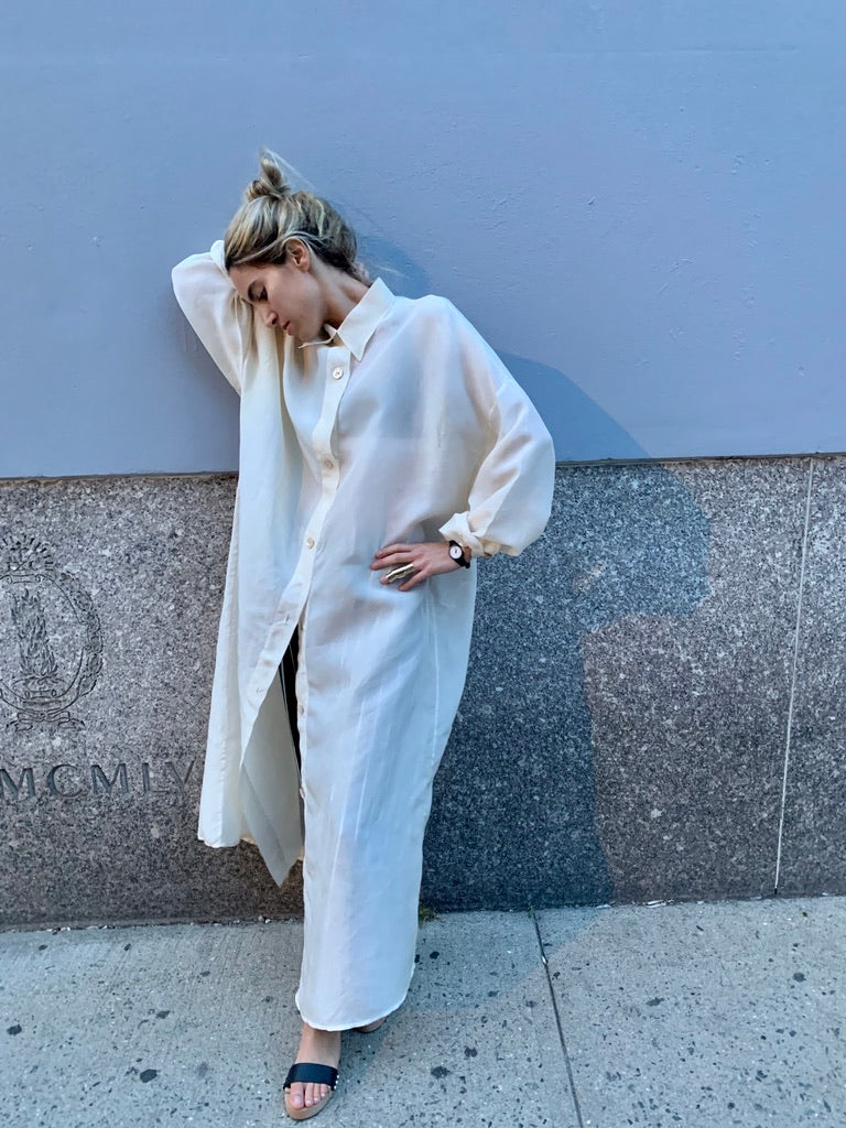 1990s Genny Ivory Dress