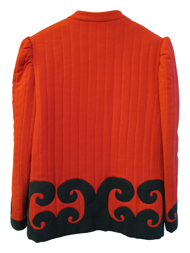 1980's Donald Brooks Quilted Jacket with Appliqué