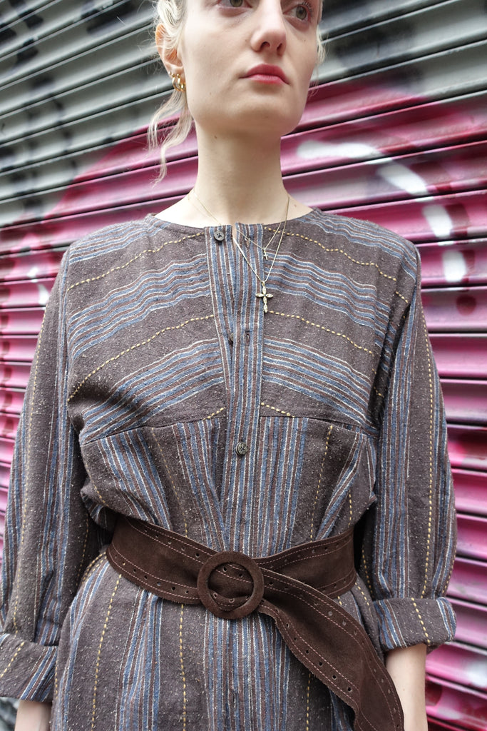1980's Issey Miyake Plantation Striped Jumpsuit - SOLD