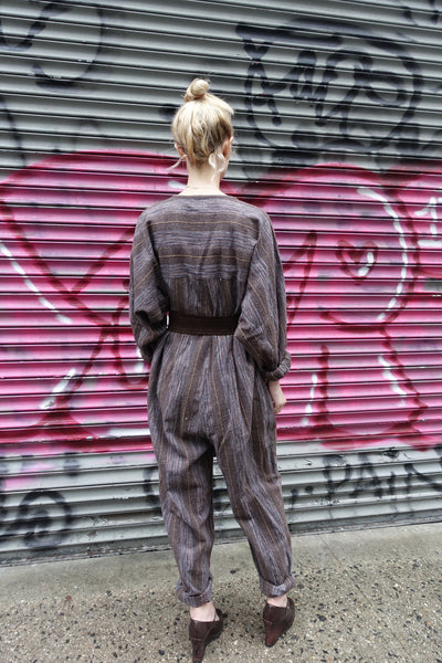 1980's Issey Miyake Plantation Striped Jumpsuit - SOLD – Nomad Vintage