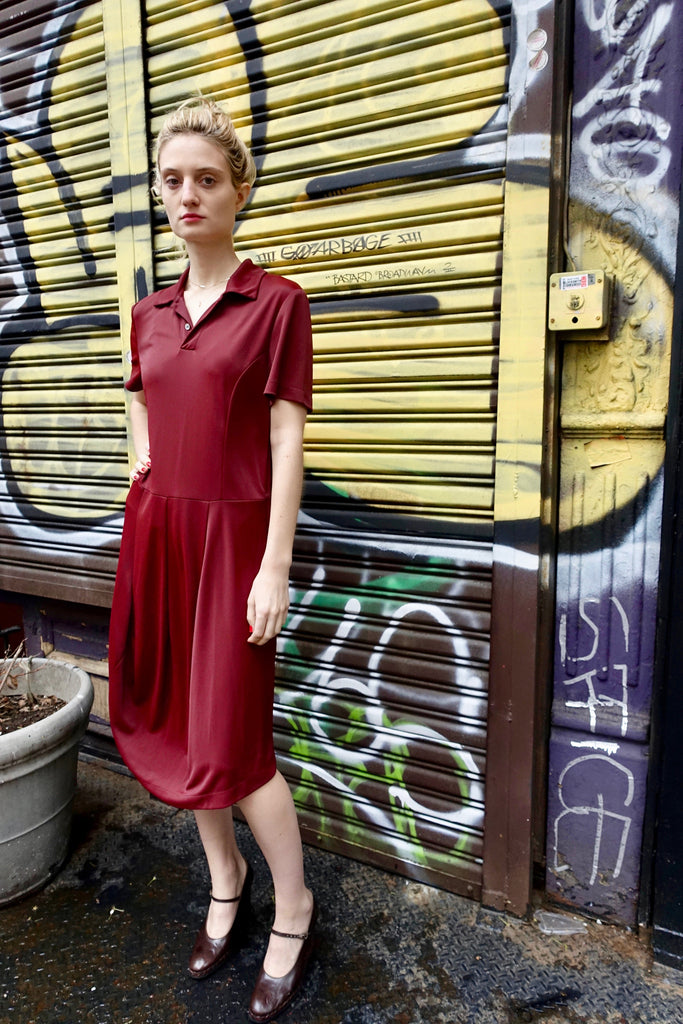 1980's Comme des Garçons Oxblood Dress - SOLD