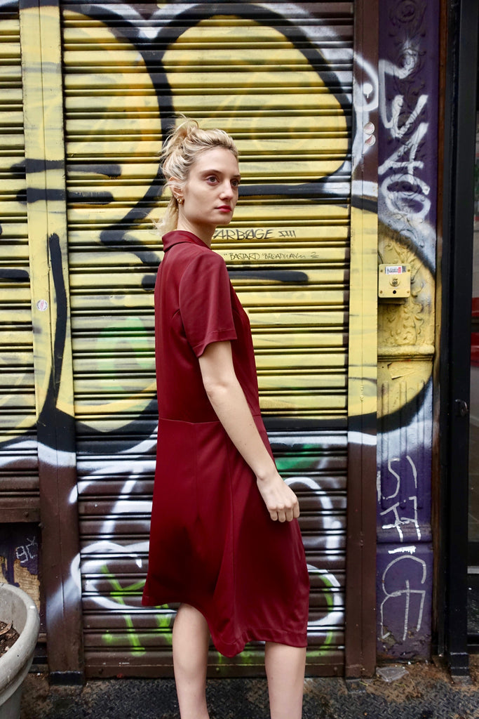 1980's Comme des Garçons Oxblood Dress - SOLD