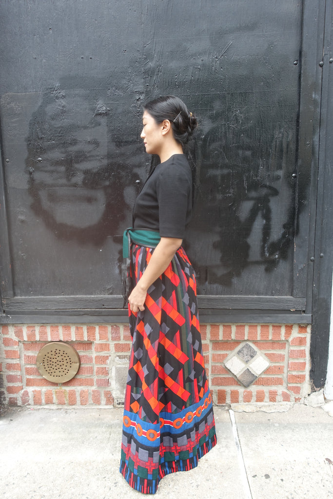 1970's Lanvin Two Piece Wool Dress