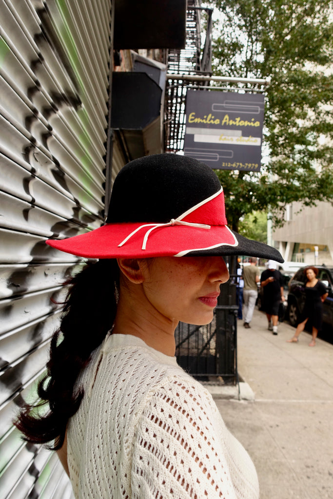 1960's Philip Somerville for Harrods Felt Wide-Brim Hat