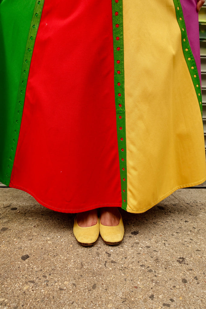 1970's Giorgio Sant'Angelo Colorblock Maxi Skirt - SOLD