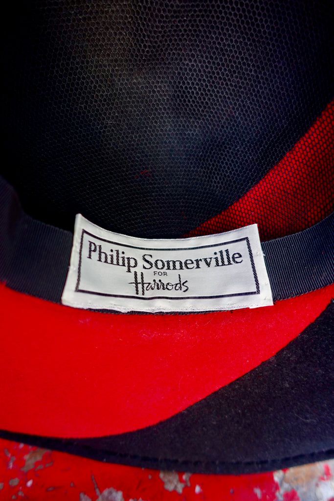 1960's Philip Somerville for Harrods Felt Wide-Brim Hat