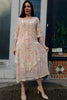 1910's Edwardian Pink Striped and Floral Dress - SOLD