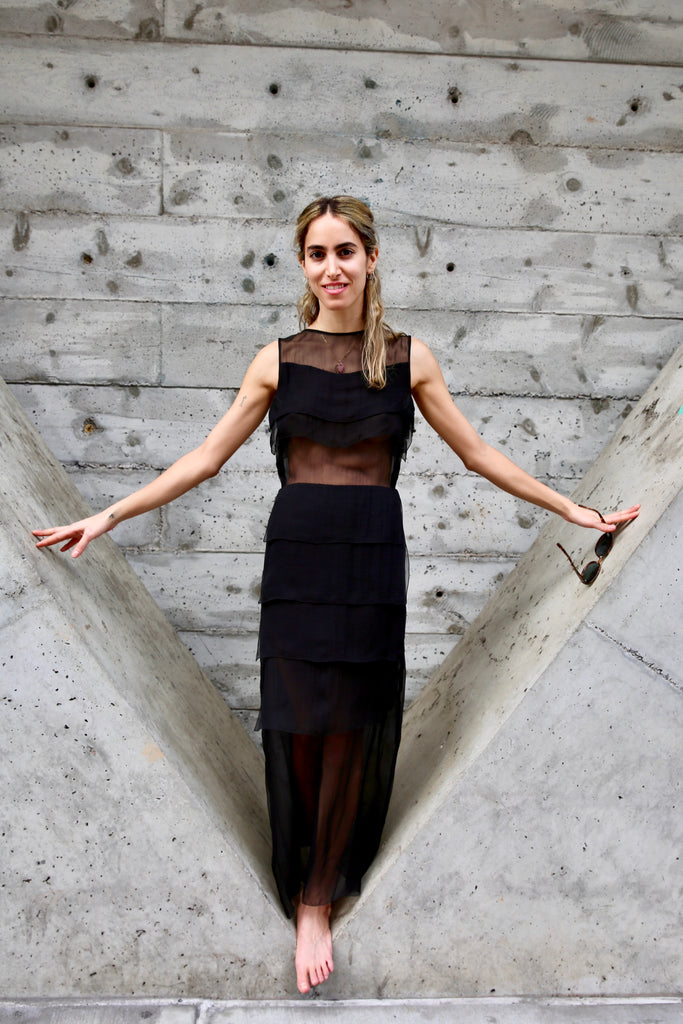 1990s-2000s Jean Paul Gaultier Femme Silk Panel Dress