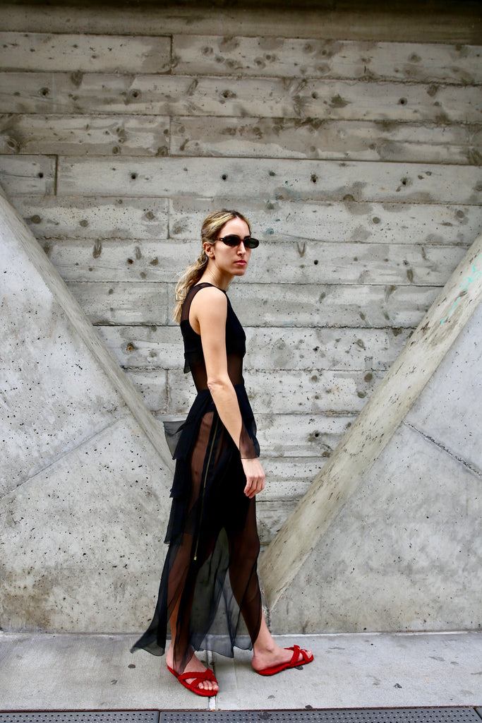 1990s-2000s Jean Paul Gaultier Femme Silk Panel Dress