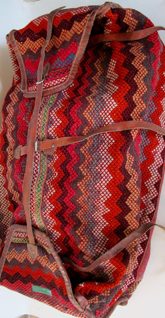 Tribal Hand-Woven Carpet Storage Bag