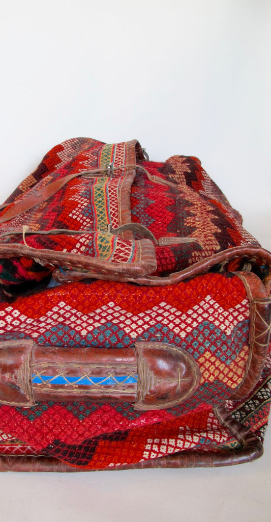Tribal Hand-Woven Carpet Storage Bag