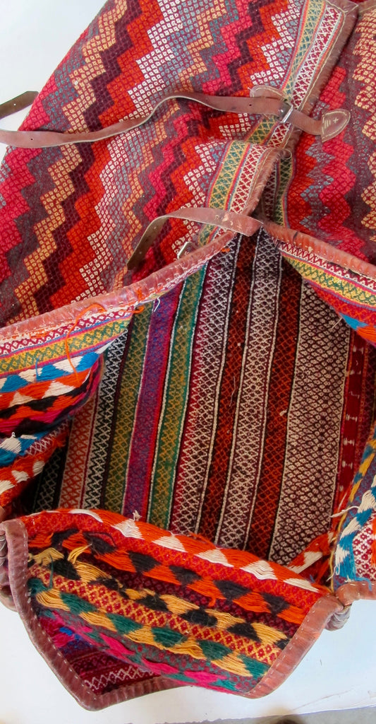 Tribal Hand-Woven Carpet Storage Bag