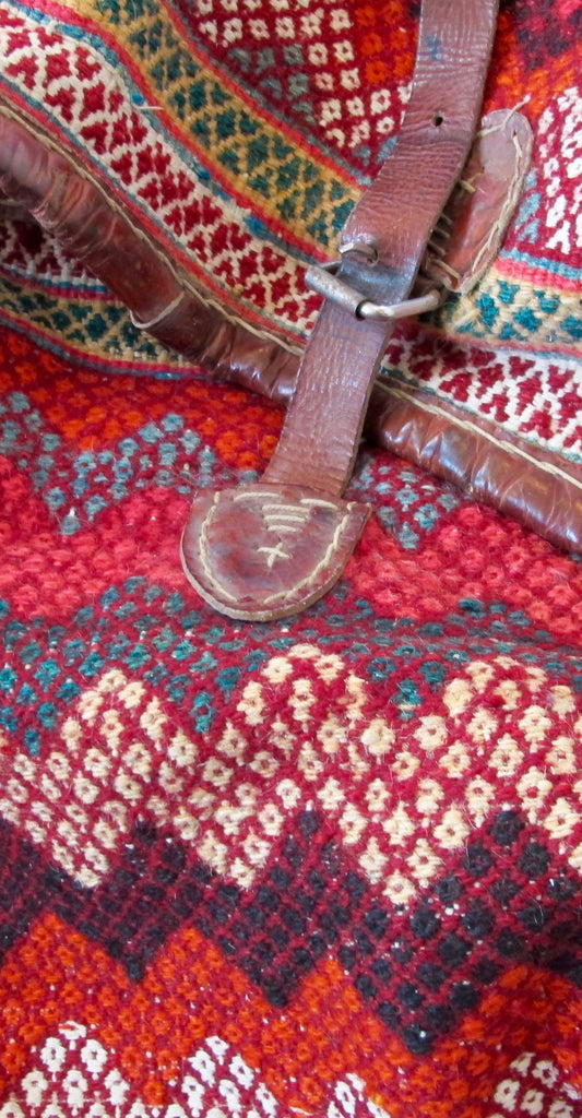 Tribal Hand-Woven Carpet Storage Bag
