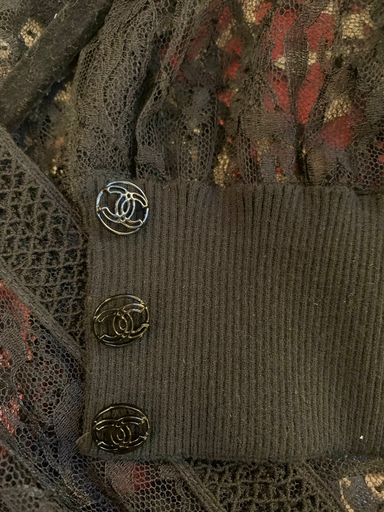 1990s-2000s Chanel Lace Cardigan Blouse/Jacket - SOLD