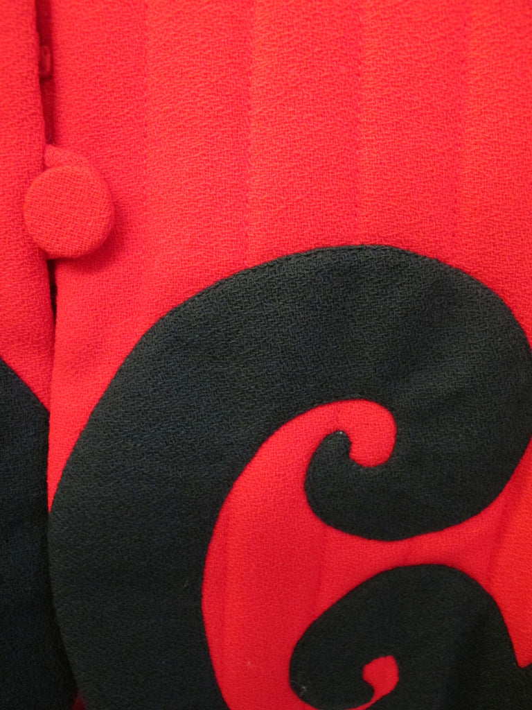 1980's Donald Brooks Quilted Jacket with Appliqué