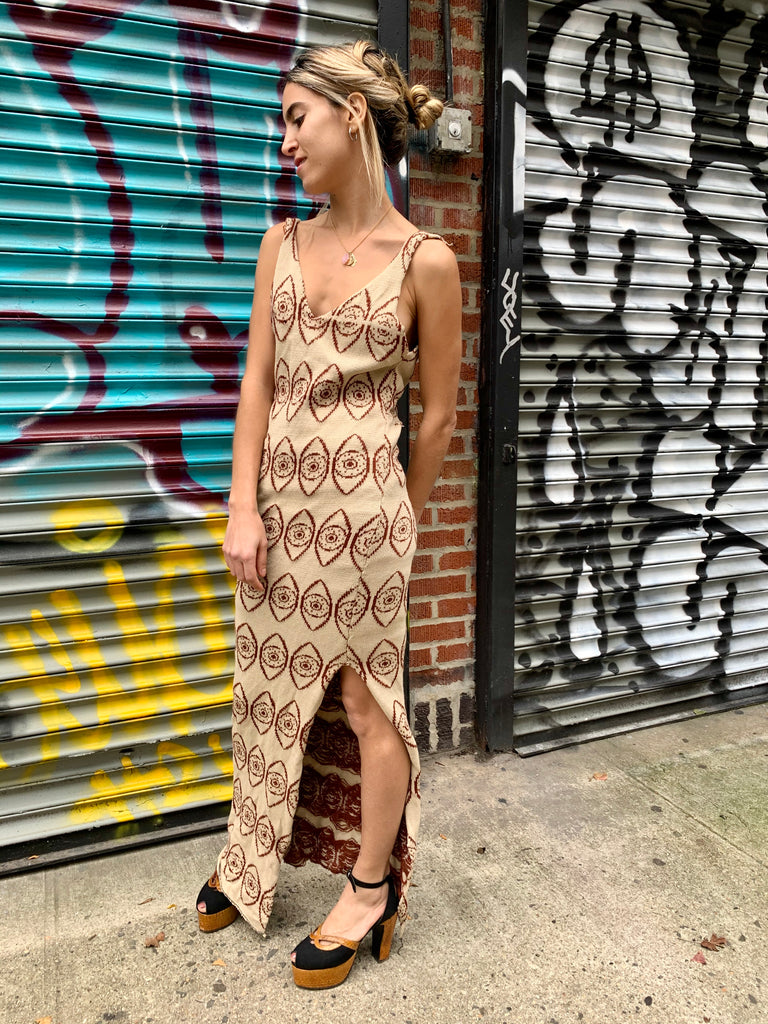 1960/70’s Eye Motif Knit Dress