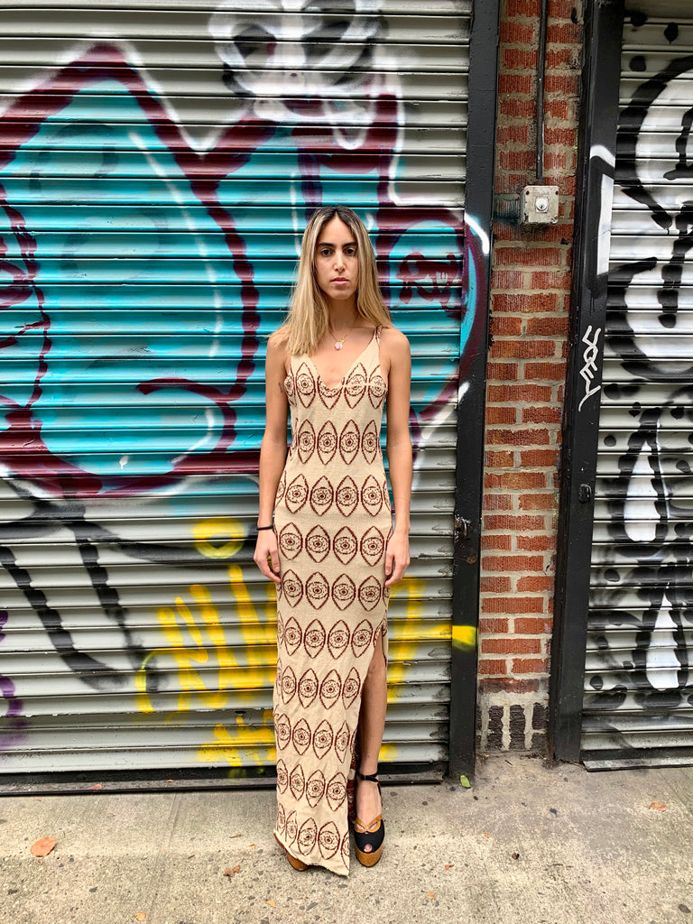 1960/70’s Eye Motif Knit Dress