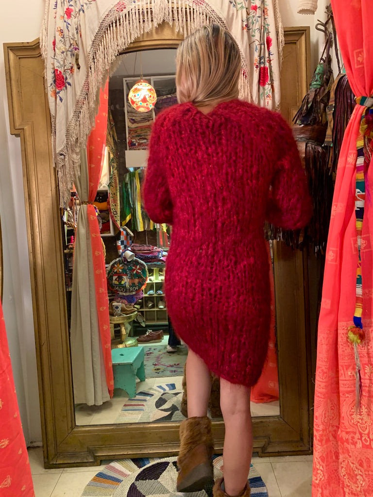 1990s-2000s Junya Watanabe for Comme Des Garçons Mohair Knit Dress