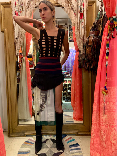 90s WORKERS for FREEDOM SILK SKIRT 英国製 Workers for freedom men - Gem