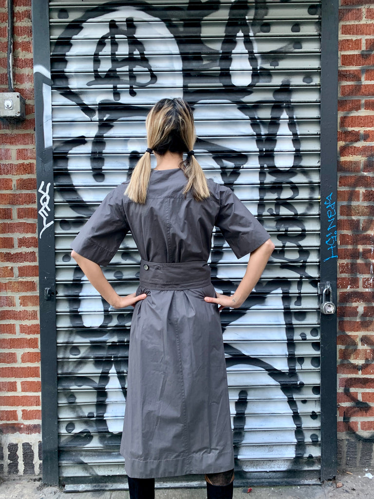 1990s-2000s Celine Military-style Khaki Shirt Dress - SOLD