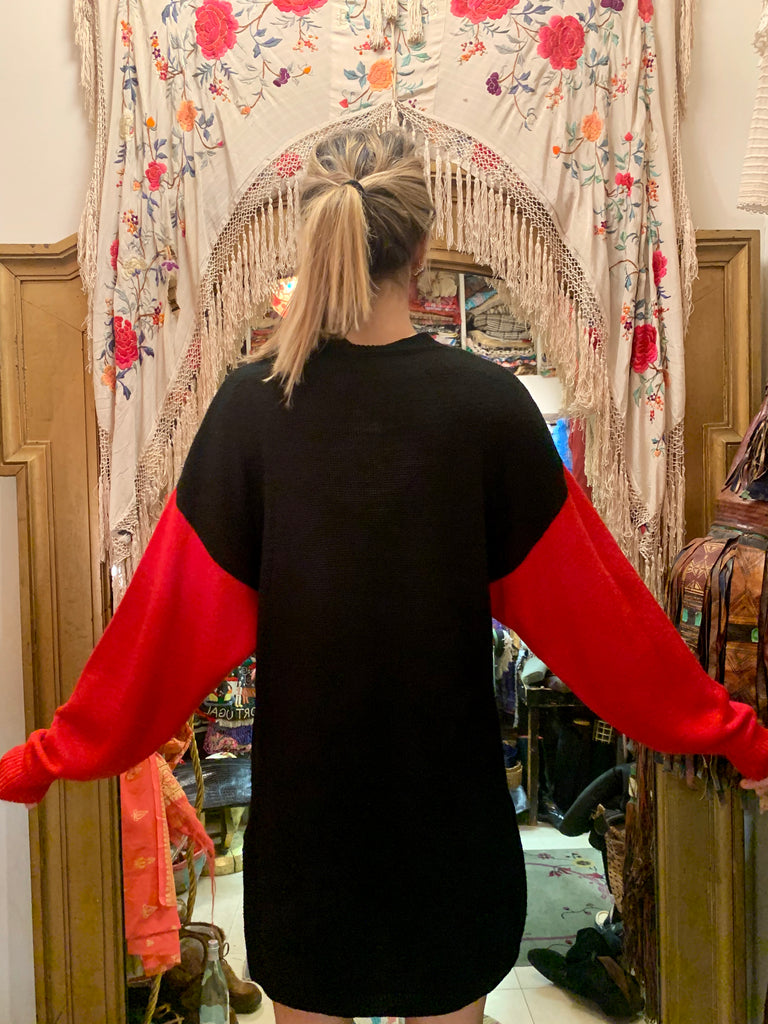 1980’s Kansai Embroidered and Appliqué Oversized Sweater