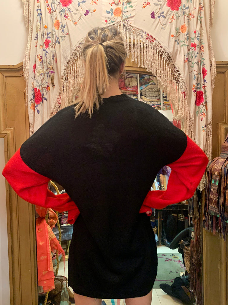 1980’s Kansai Embroidered and Appliqué Oversized Sweater