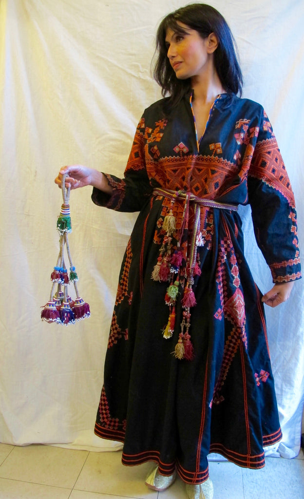 centralasian, asian, turkoman, embroidery, indigo, cotton, vintage, afghani