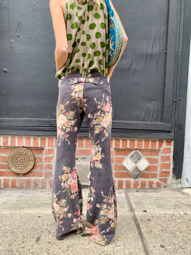 1990s Junya Watanabe Floral Print Pants