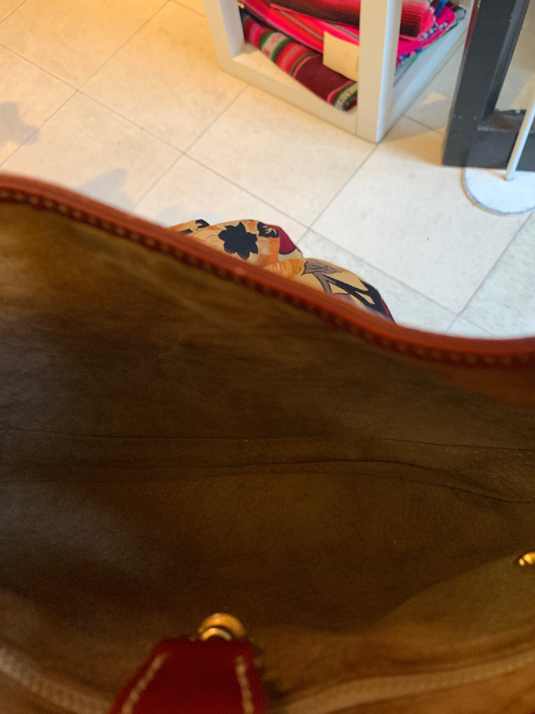 1970s Vintage Gucci Classic Striped Hobo Horse Bit Brown Leather Purse - SOLD