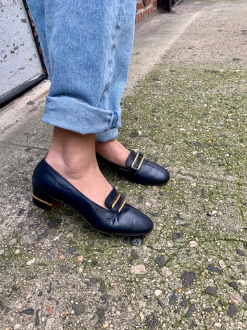 1970s Brown Buckle Loafers - SOLD