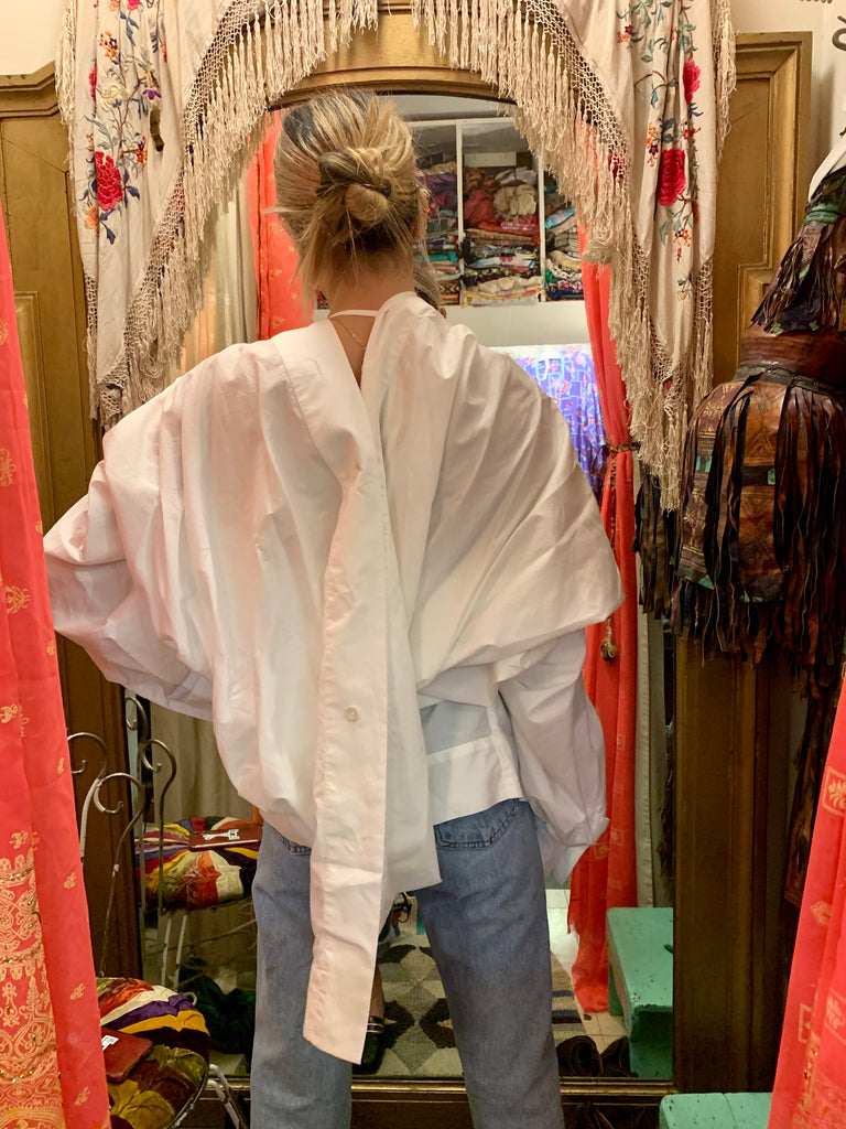 2000s Vivienne Westwood Deconstructed White Shirt