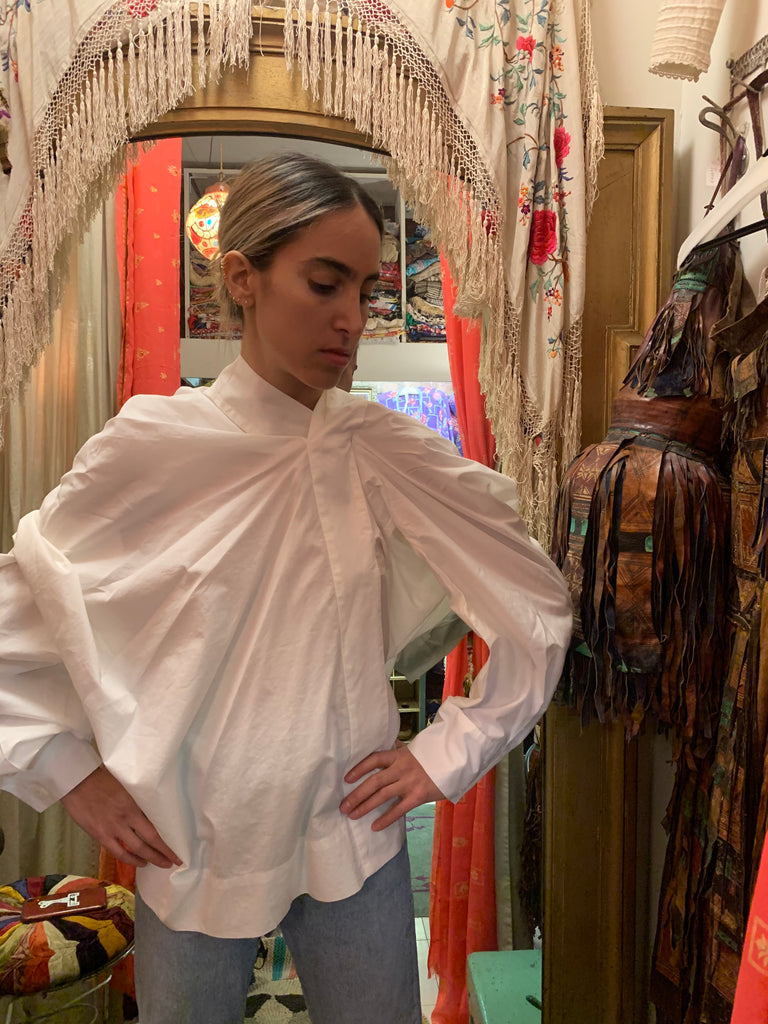 2000s Vivienne Westwood Deconstructed White Shirt
