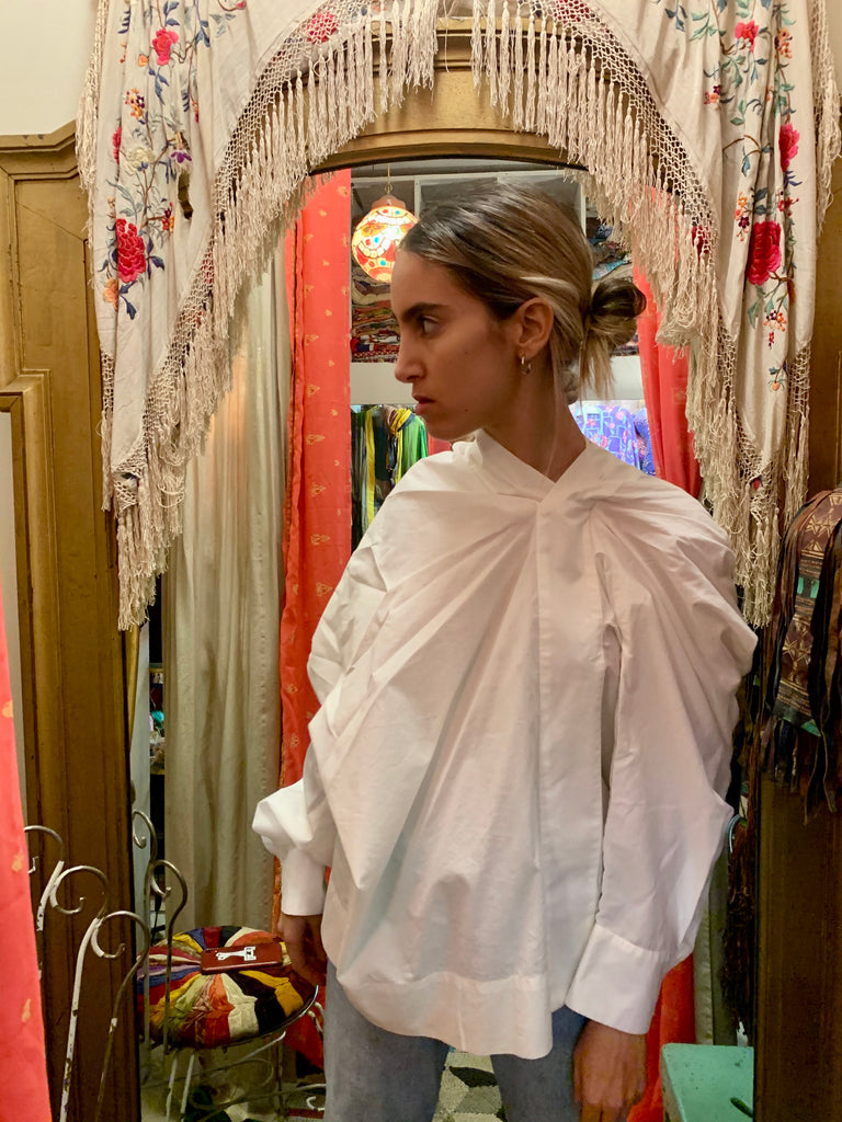 2000s Vivienne Westwood Deconstructed White Shirt