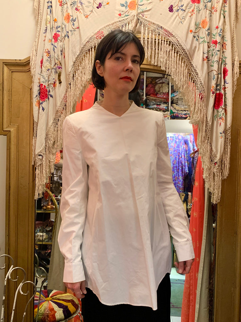 1990s-2000s Martin Margiela Oversized Shirt with Zippered Arms