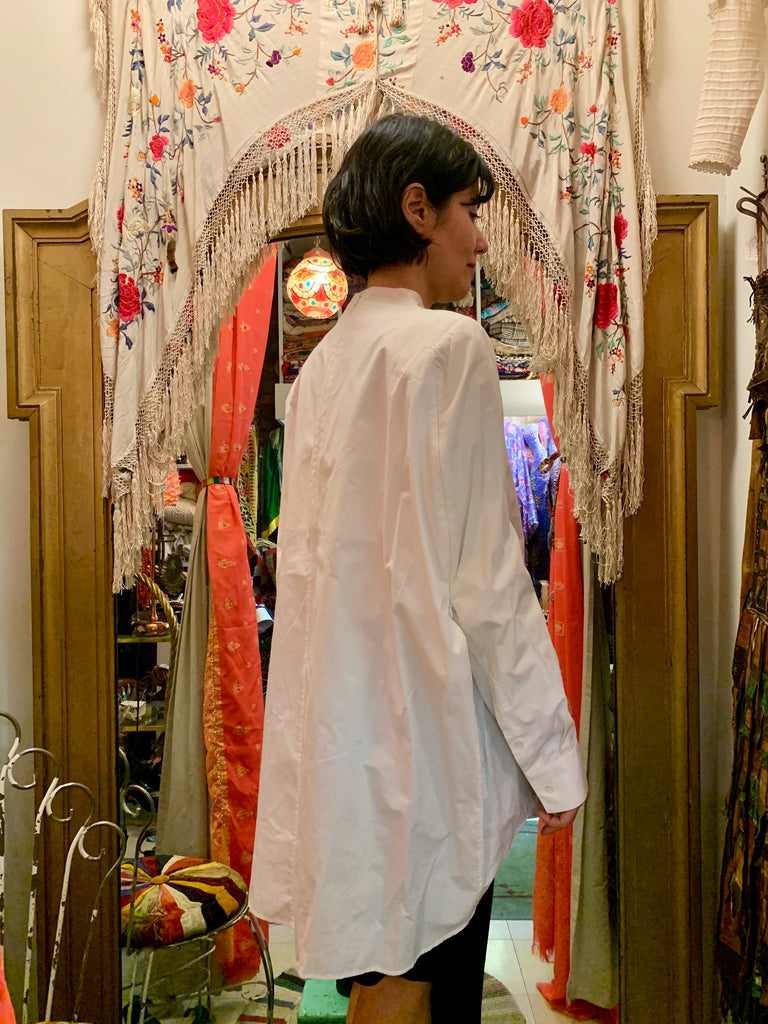 1990s-2000s Martin Margiela Oversized Shirt with Zippered Arms