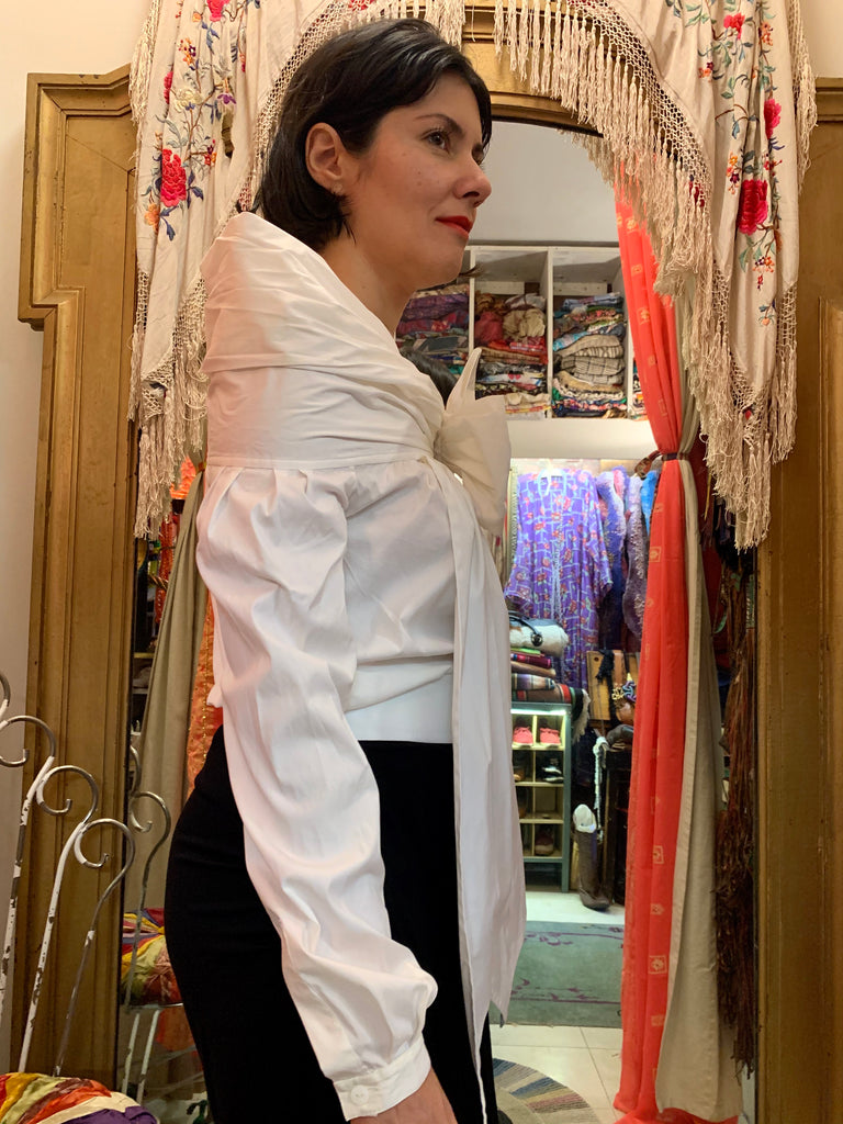 1990s-2000s Jean-Paul Gaultier Femme Bow Blouse