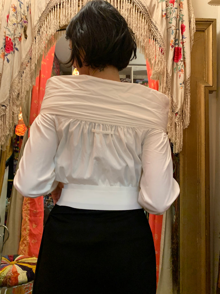 1990s-2000s Jean-Paul Gaultier Femme Bow Blouse