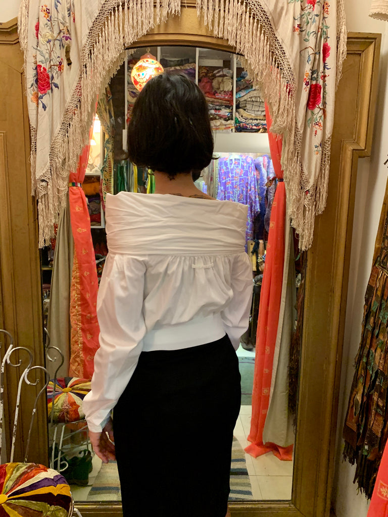 1990s-2000s Jean-Paul Gaultier Femme Bow Blouse