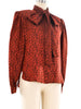 Loewe Paisley Silk Jacquard Blouse Top arcadeshops.com