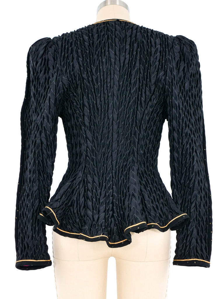 Jeanne Marc Quilted Black Jacket Jacket arcadeshops.com