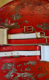 1970's Celine Red and White Belt - SOLD