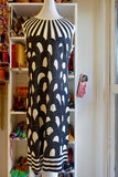 1960's Graphic Black and White Dress - SOLD