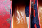 1970's Rodina Ferragamo Schiavoni Navy Loafers - SOLD