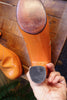 1970's Pale Orange Patent Leather Clogs - SOLD