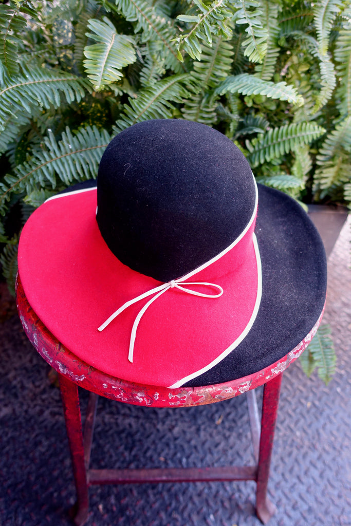 1960's Philip Somerville for Harrods Felt Wide-Brim Hat