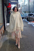 1970's Handwoven Cream Wool Turtleneck Cape - SOLD