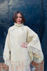 1970's Handwoven Cream Wool Turtleneck Cape - SOLD