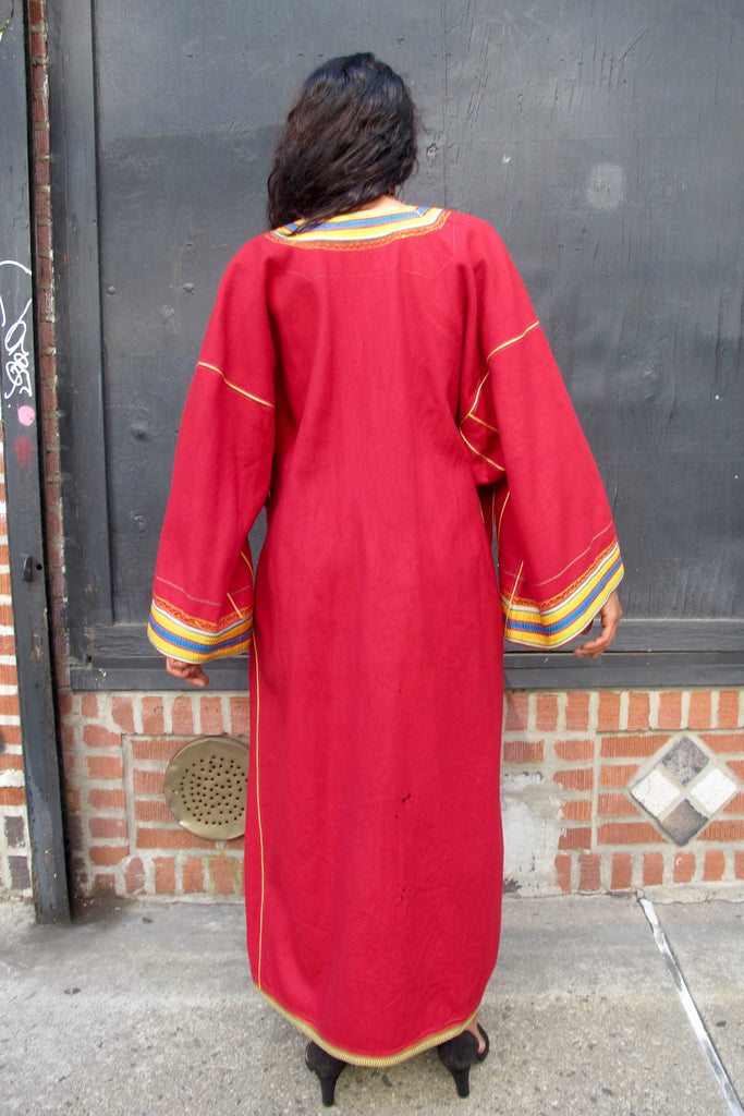 1960's-70's Moroccan Red Coat