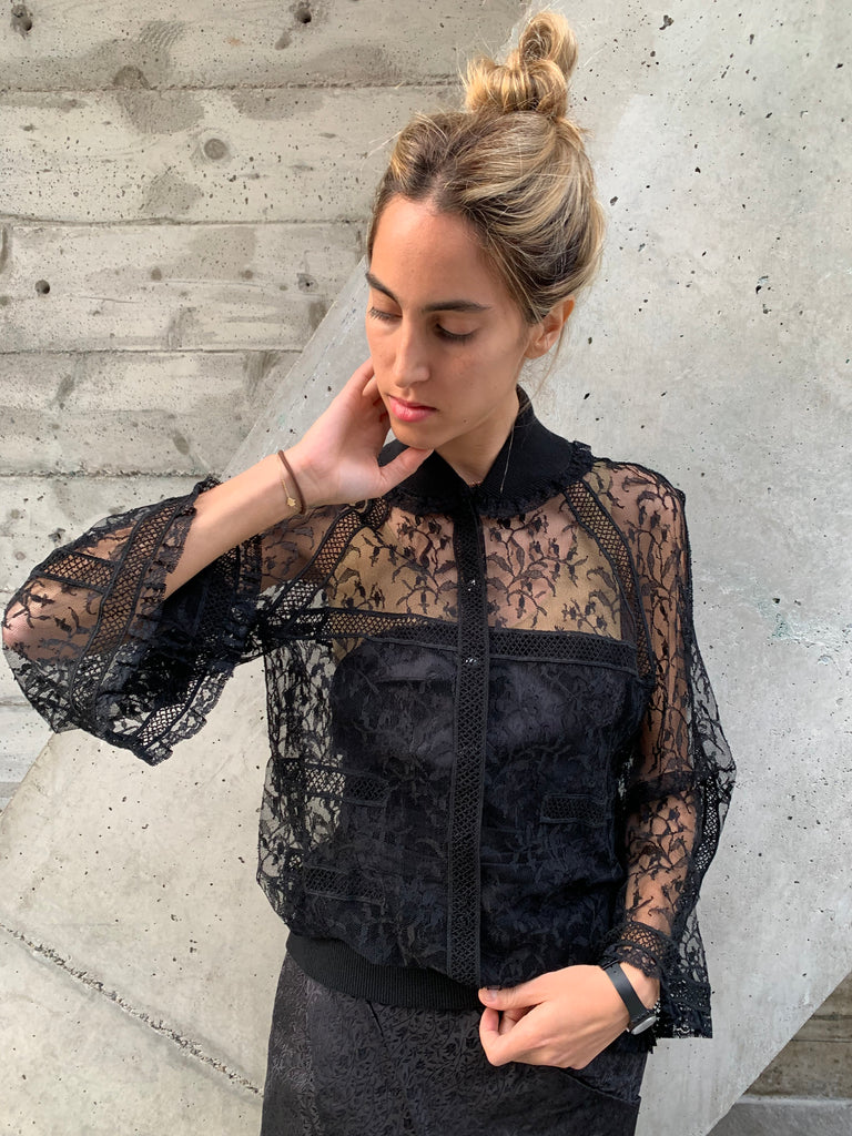 1990s-2000s Chanel Lace Cardigan Blouse/Jacket - SOLD