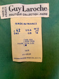 1970/80’s Guy Laroche Print Silk Pleated Bustier